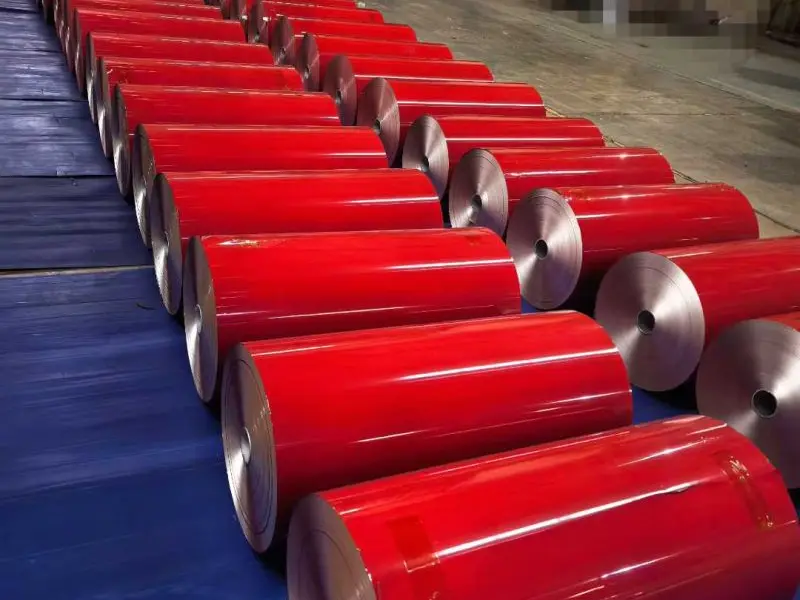 Aluminio recubierto de color para uso industrial