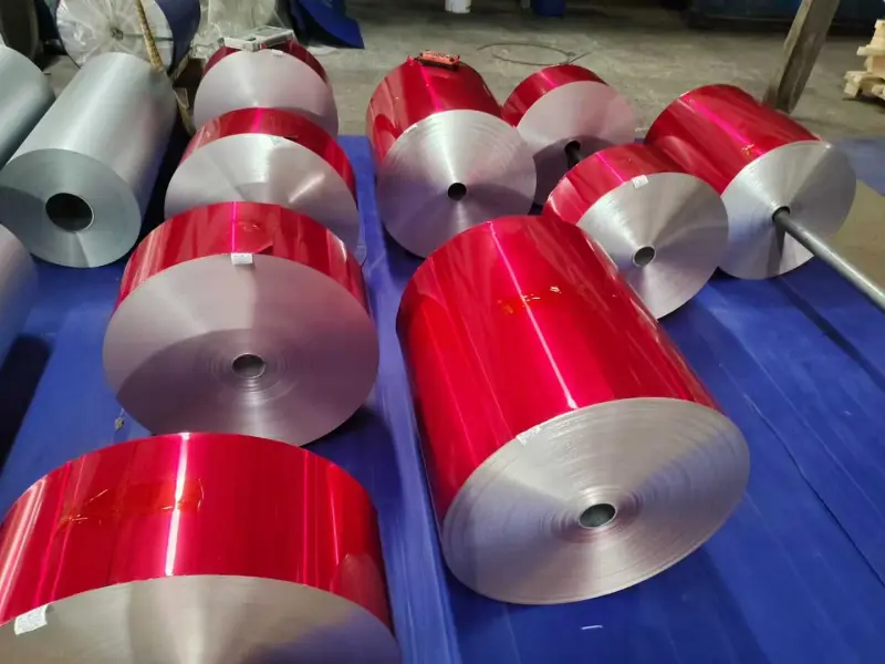 Papel de aluminio prelacado en varios colores